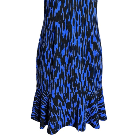 LONDON TIMES Form Fitting Dress Short Sleeve Flounce Dress, 4P - Picture 9 of 15